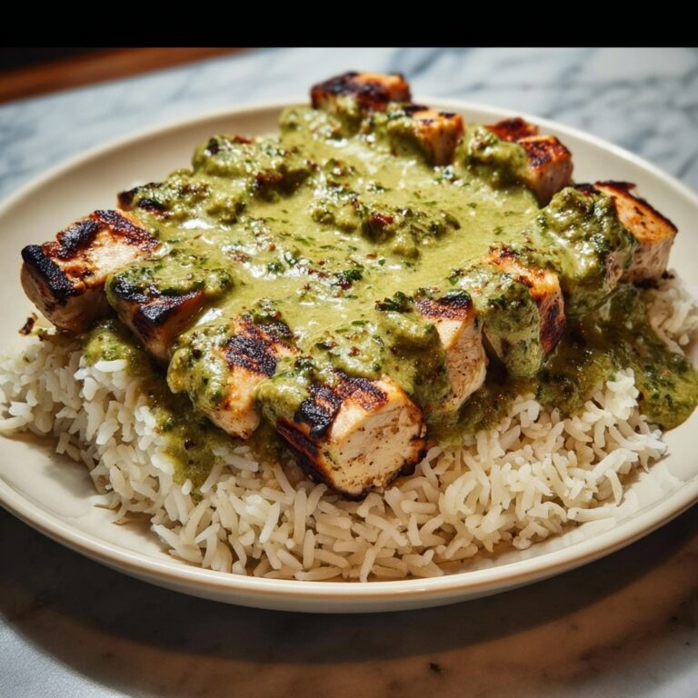 Peruvian Chicken with Aji Verde & Cilantro Rice Recipe