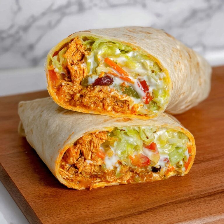 Healthy Buffalo Chicken Caesar Wraps Recipe