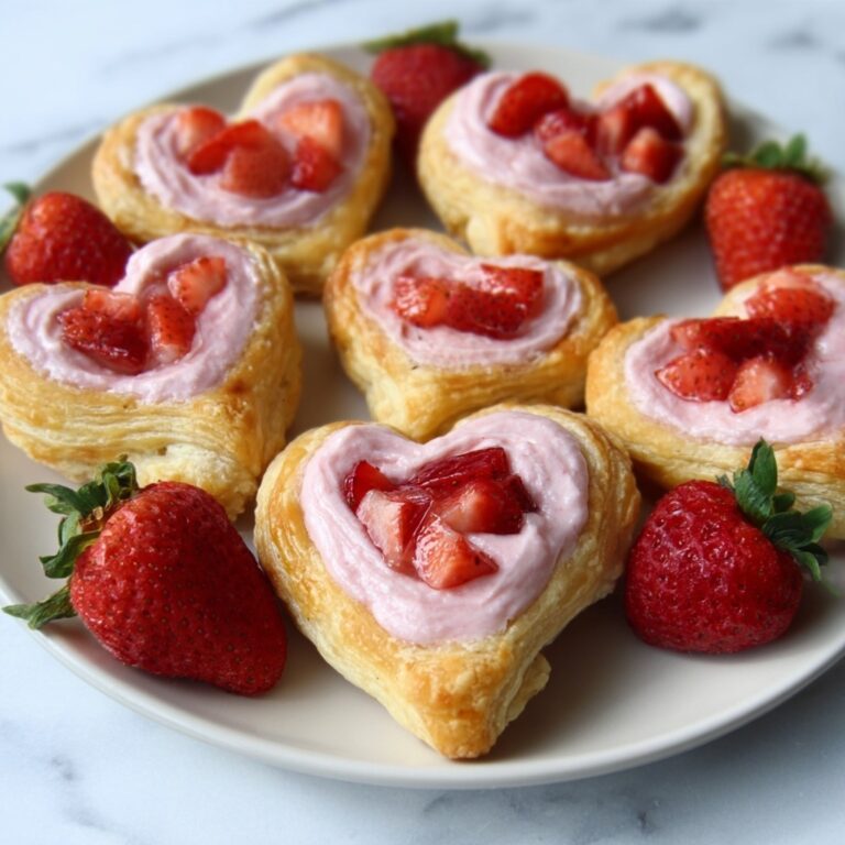 Raspberry Heart Danish Pastries Recipe