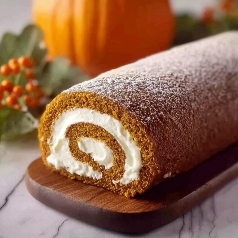 Pumpkin Spice Roll with Cream Cheese Filling Recipe