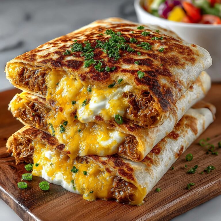 Cheesy Chicken Garlic Wraps Recipe