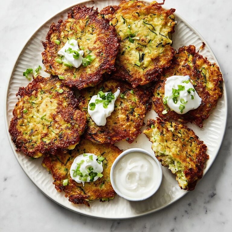 Zucchini Fritters with Parmesan and Green Onions Recipe