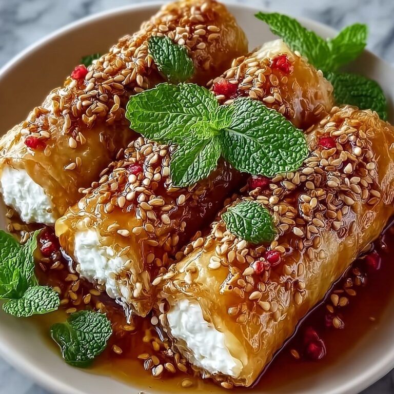 Oven Fried Feta Rolls with Chili Honey Recipe