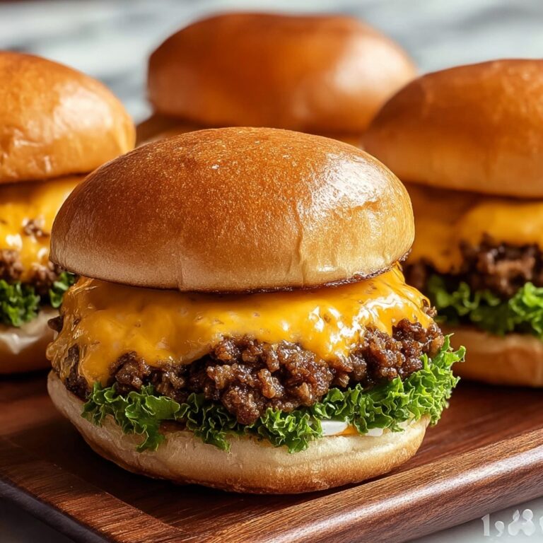 Cheesy Beef & Sausage Hanky Panky Sliders Recipe