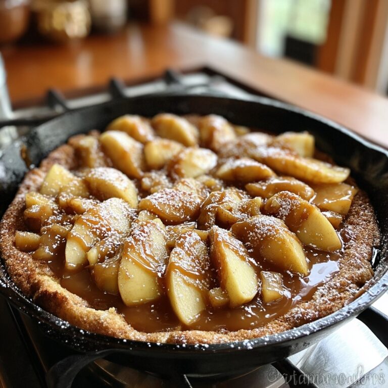 Caramel Apple Cookie Skillet Recipe