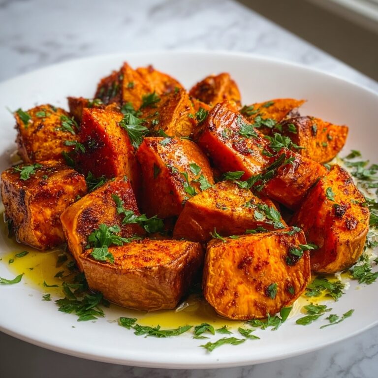 Cinnamon Honey Roasted Sweet Potatoes Recipe