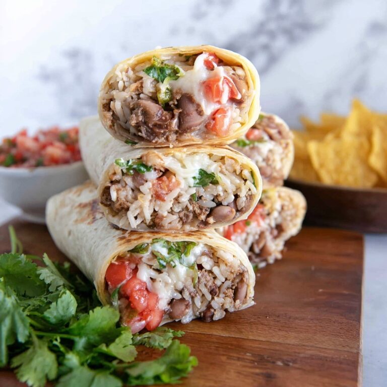 Carnitas Burritos with Cilantro Lime Rice and Fresh Tomato Salsa Recipe
