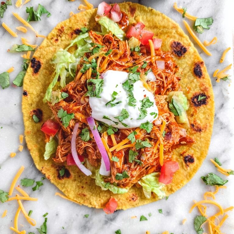 Crock Pot Chicken Tacos (3 Ingredients!) Recipe