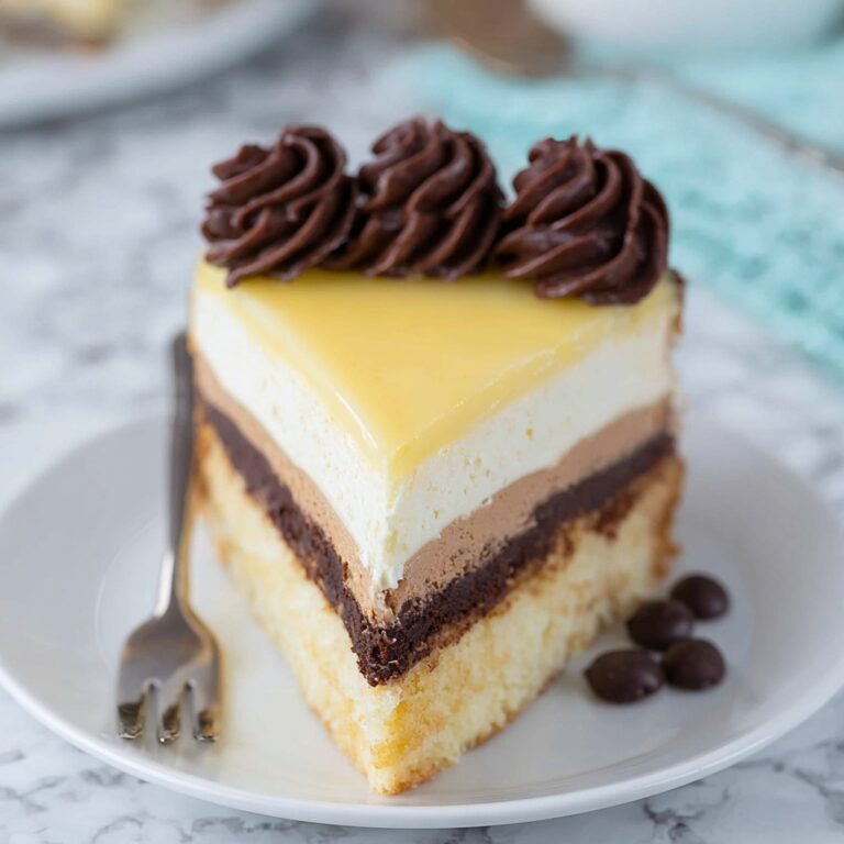 Boston Cream Pie Cheesecake Recipe