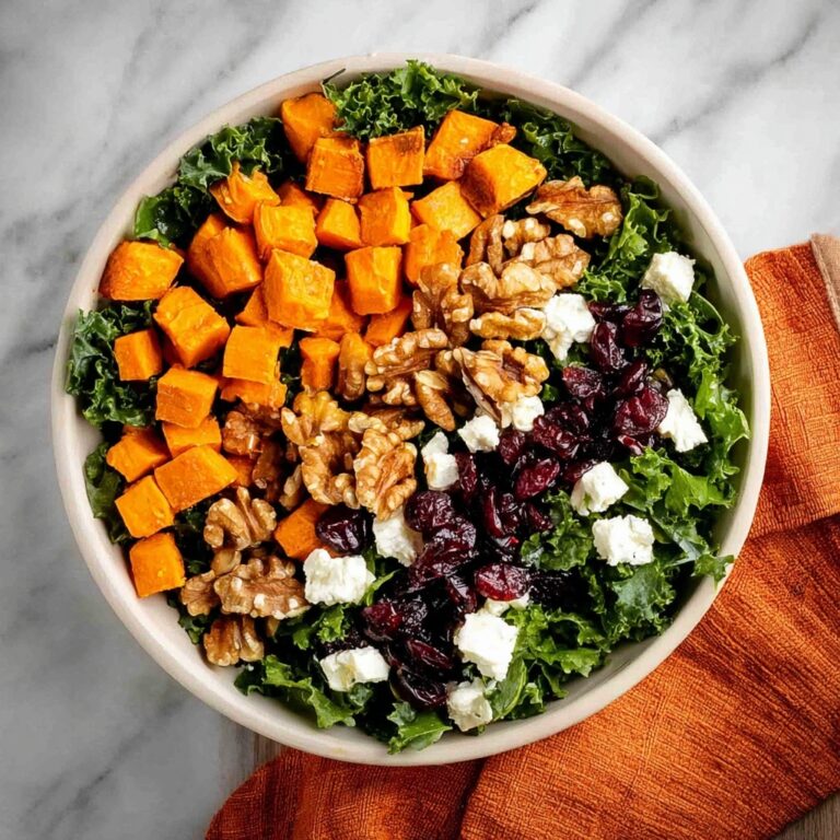 Butternut Squash Salad with Kale, Cranberries, and Feta Recipe