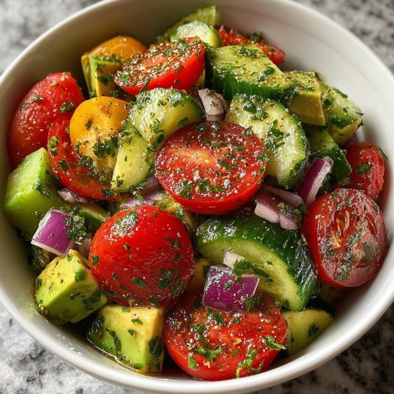 Tomato Cucumber Avocado Salad Recipe