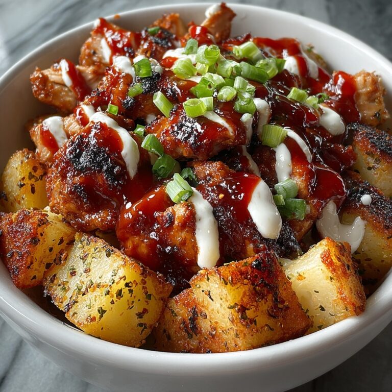 High Protein Honey BBQ Chicken & Crispy Potatoes Recipe