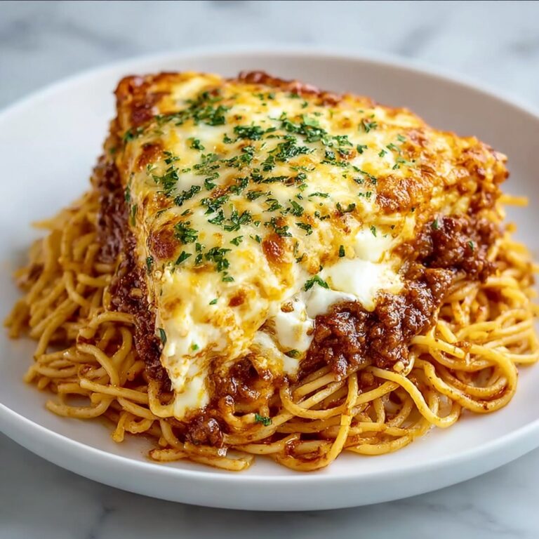 Cheesy Spaghetti Pie Recipe