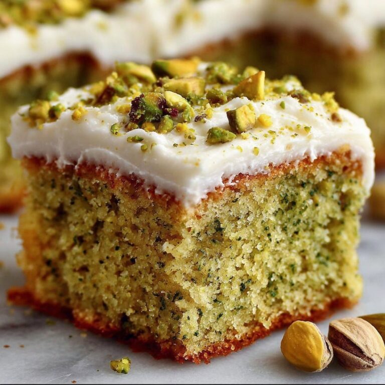 Lemon Pistachio Matcha Cake with Cream Cheese Frosting Recipe