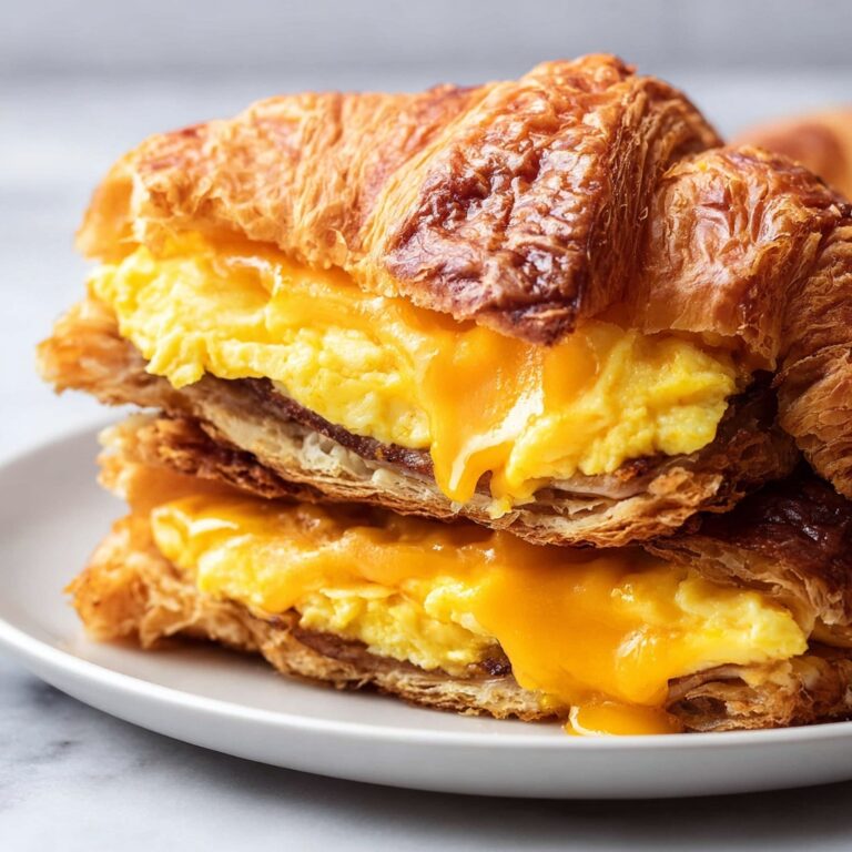 Baked Croissant Breakfast Sandwiches Recipe