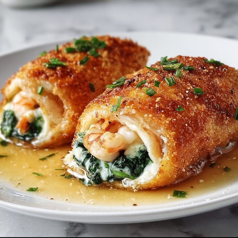 Stuffed Catfish with Shrimp and Spinach Recipe
