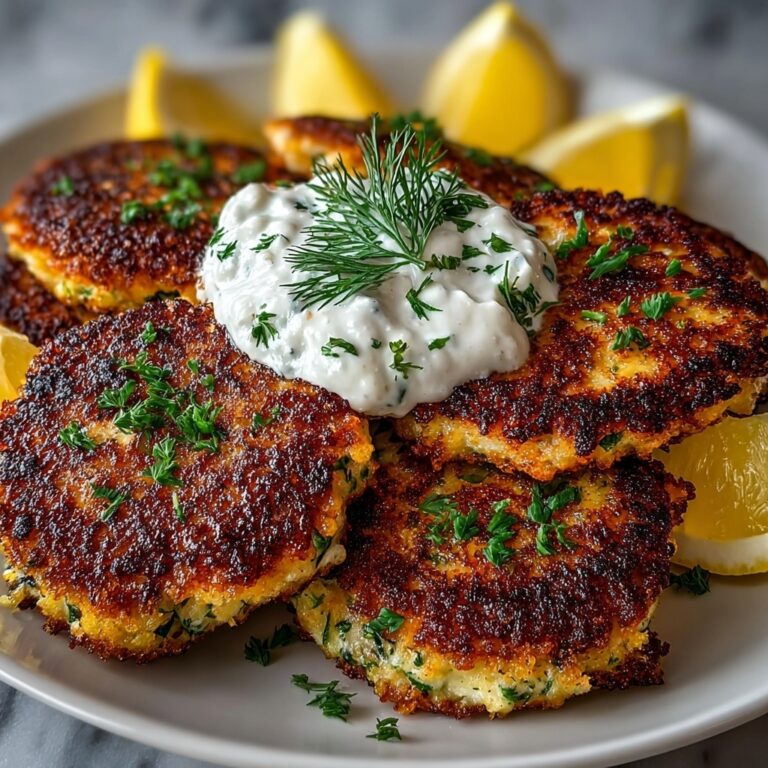 Golden Mediterranean Chicken Patties – Juicy, Herby & Zesty Recipe