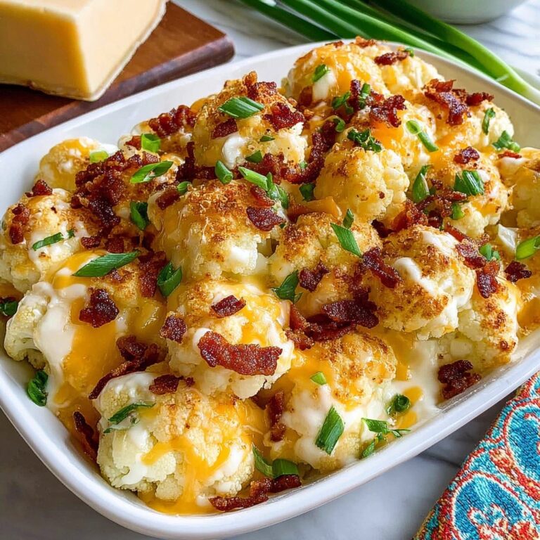 Baked Cauliflower with Cheese Casserole Recipe