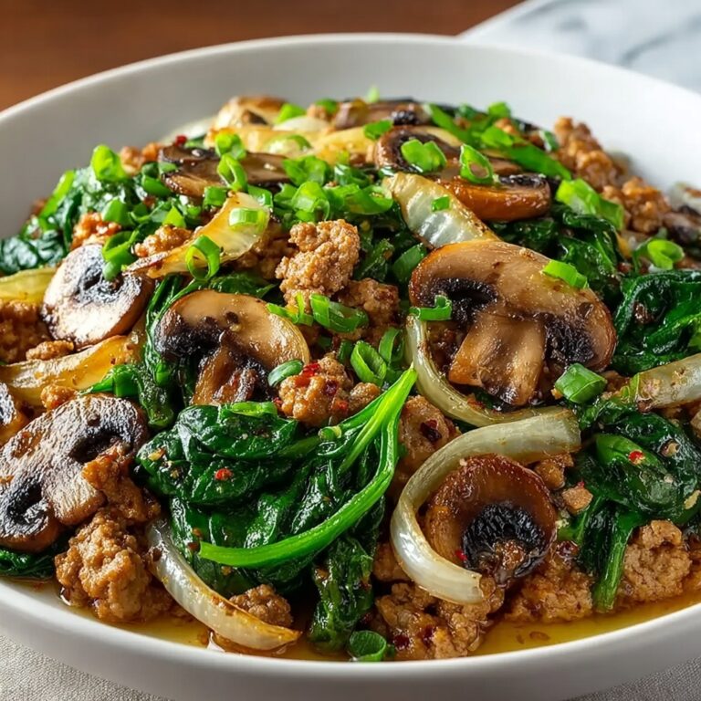 Turkey Spinach Mushroom Skillet: A Healthy Dinner Delight Recipe