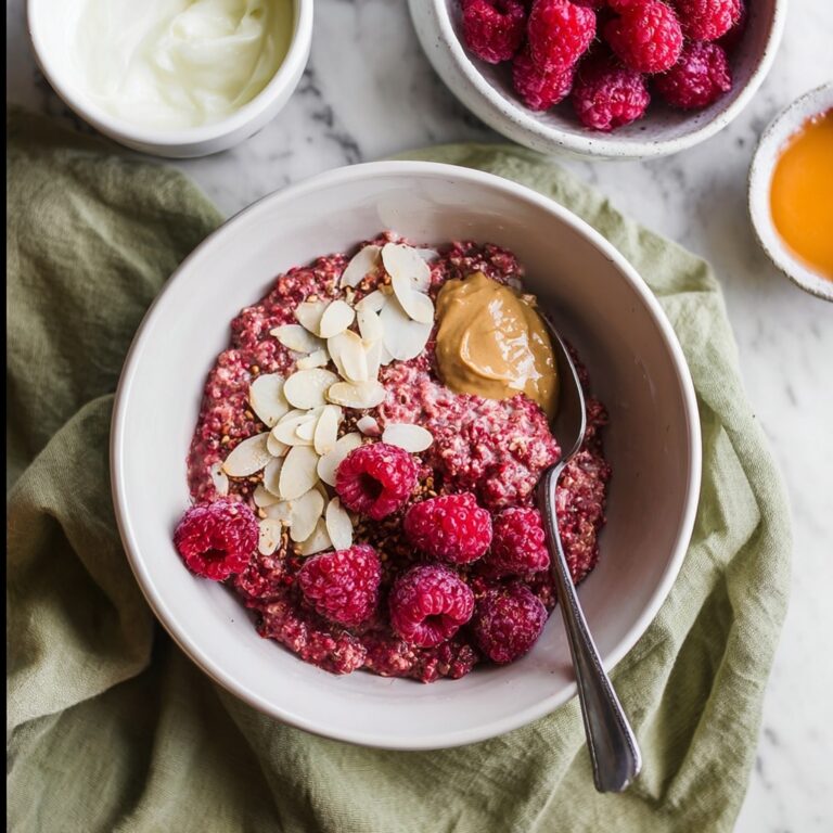 Simple, Healthy Raspberry Oatmeal Porridge Recipe