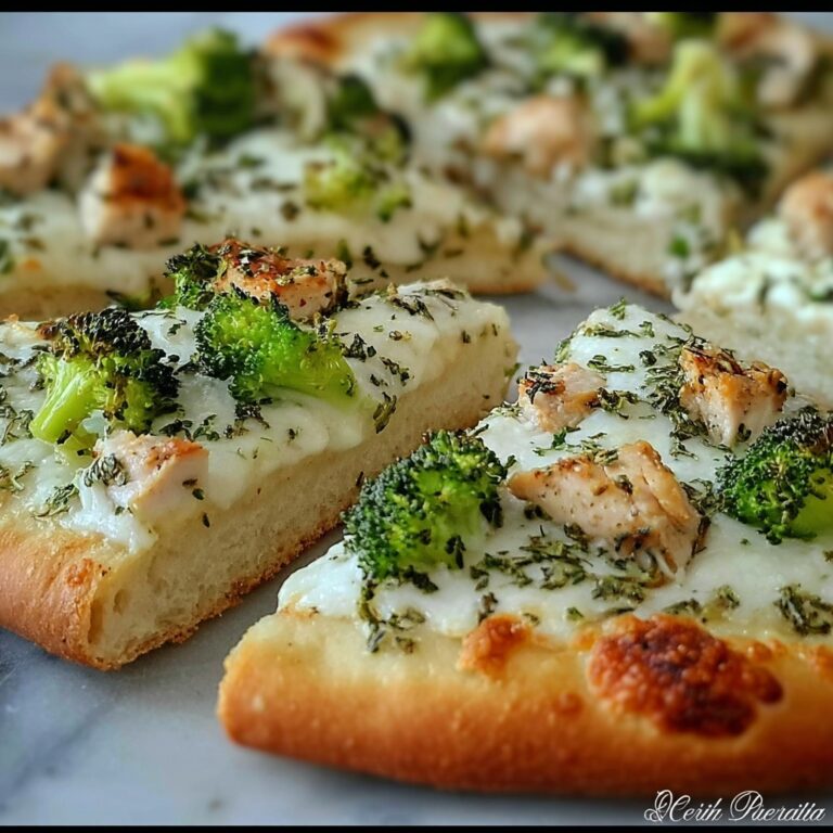 Healthy Broccoli White Pizza Recipe