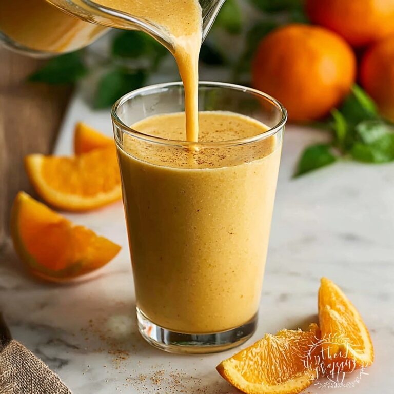 Creamy Orange Banana Protein Smoothie Recipe