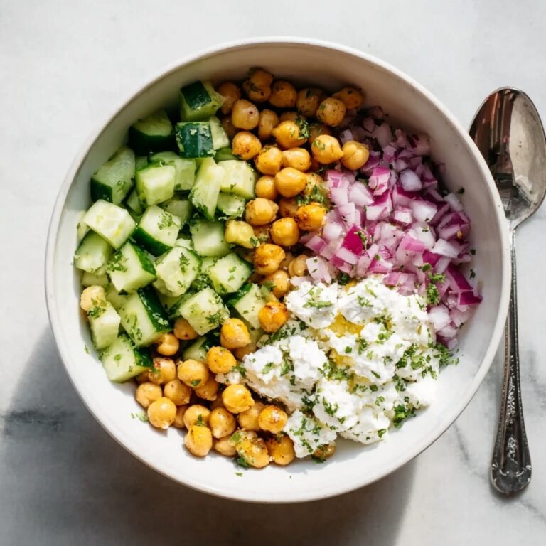 Cottage Cheese Chickpea Salad Recipe