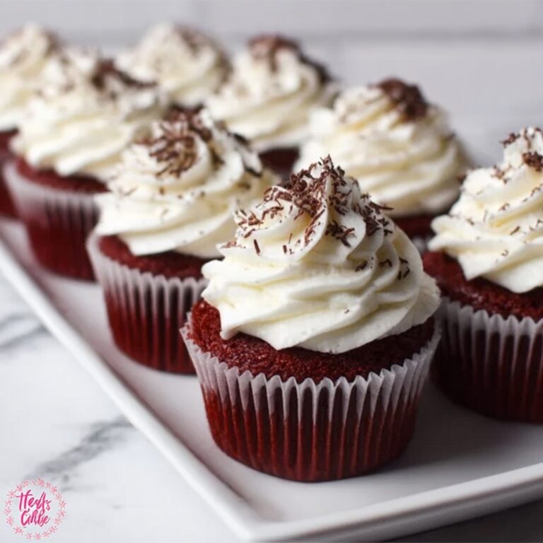 Red Velvet Cupcakes: Juicy, Creamy Bites of Bliss! Recipe