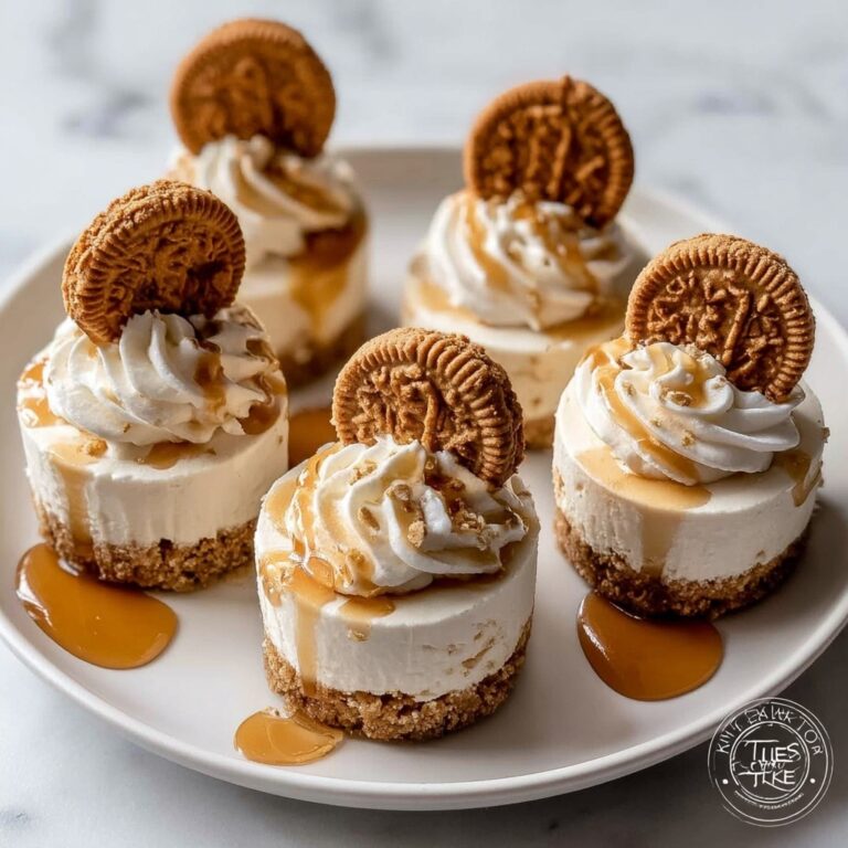No-Bake Mini Biscoff Cheesecakes Recipe