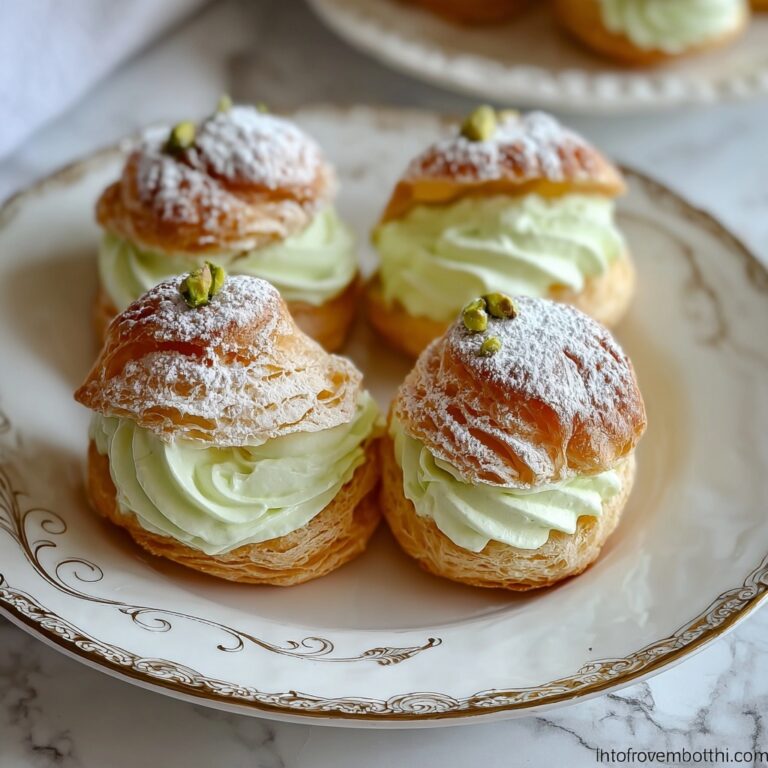 Decadent Pistachio Cream Puffs Perfect for Any Celebration Recipe