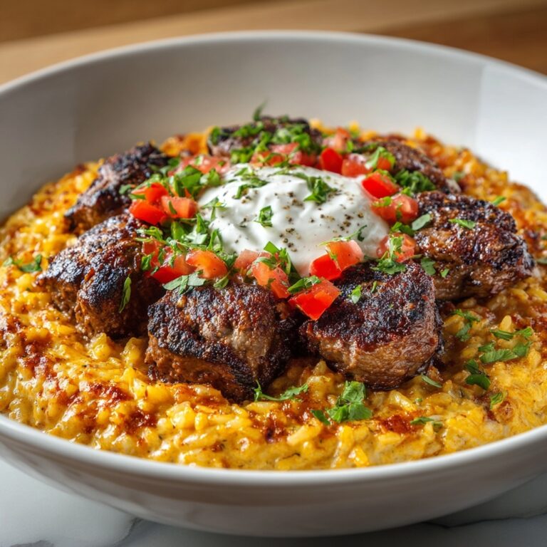 Steak Queso Rice Delight Recipe