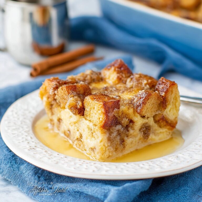 Bread Pudding with Vanilla Sauce Recipe