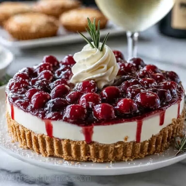 Cranberry White Chocolate Tart Recipe