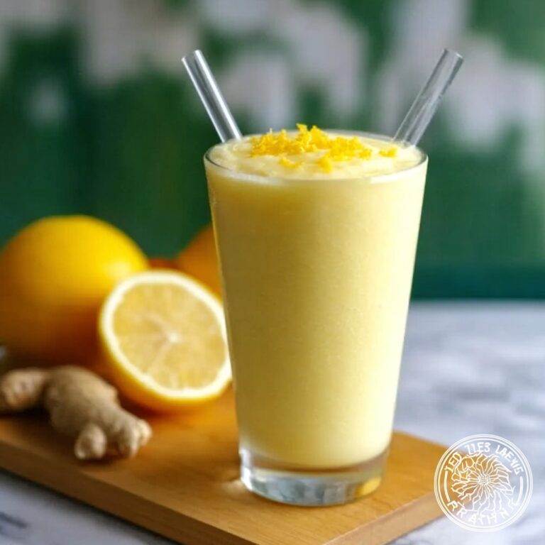 Fresh Lemon Ginger Detoxifying Smoothie Recipe