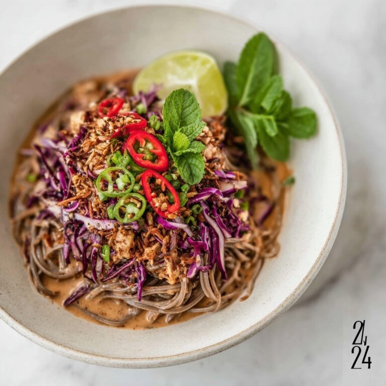Sesame Chili Cold Soba Noodle Salad Recipe