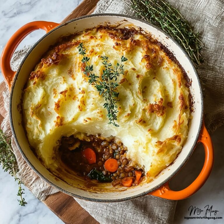 Savory Gardener’s Pie with Root Vegetable Mash Recipe