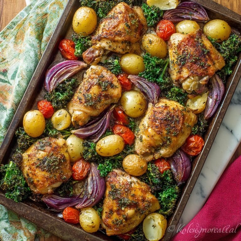 Quick Sheet Pan Chicken and Vegetables Recipe