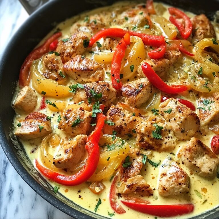 Creamy Banana Pepper Chicken Skillet Recipe