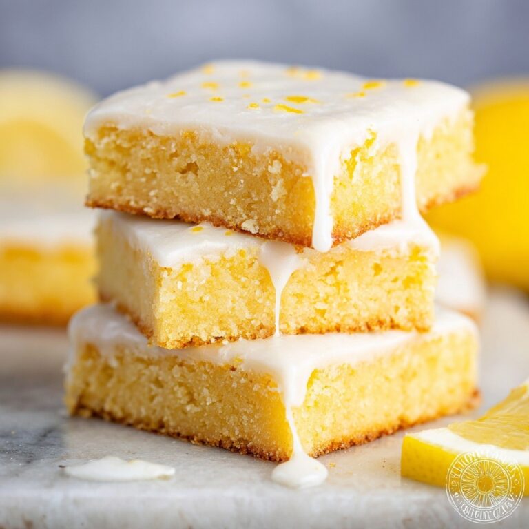 Glazed Lemon Brownies Recipe
