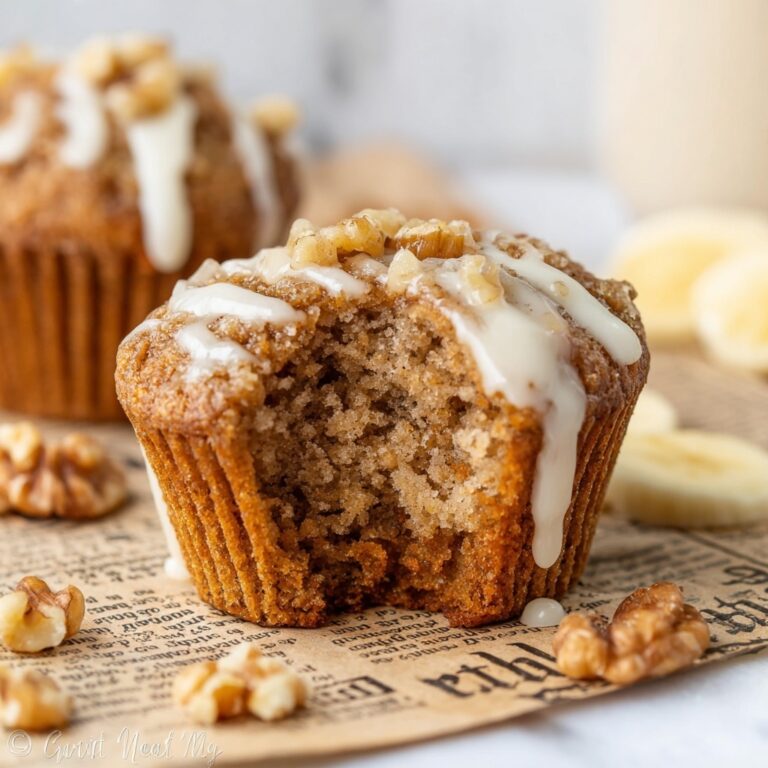 Vegan Banana Bread Muffins With Walnut Crumble Topping Recipe