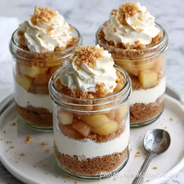 No-Bake Apple Cheesecake Jars Recipe