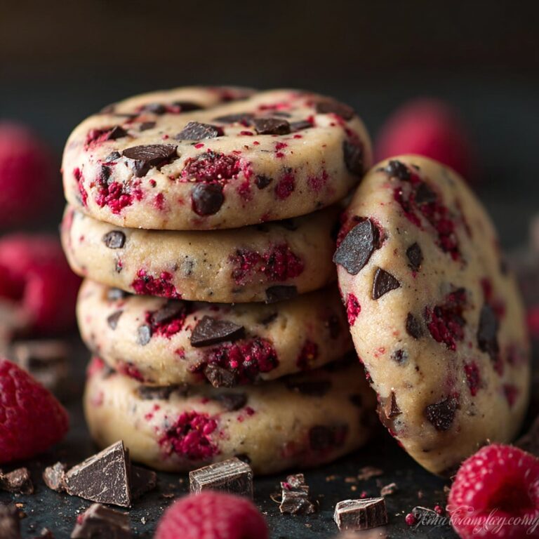Chocolate Chip Biscuits with Raspberry Cream Recipe