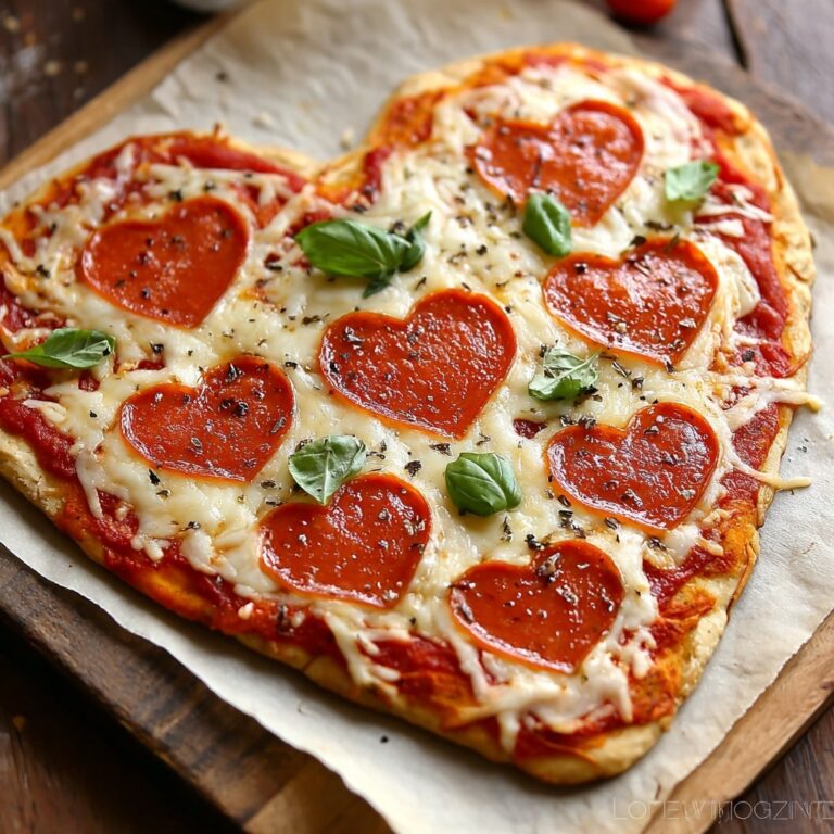 Heart-Shaped Pizza for Your Loved Ones Recipe