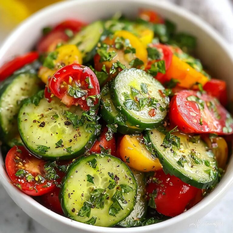 Cucumber, Tomato & Avocado Salad Recipe