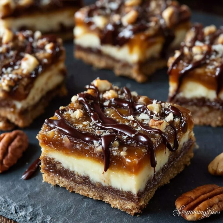 Turtle Cheesecake Bars Recipe