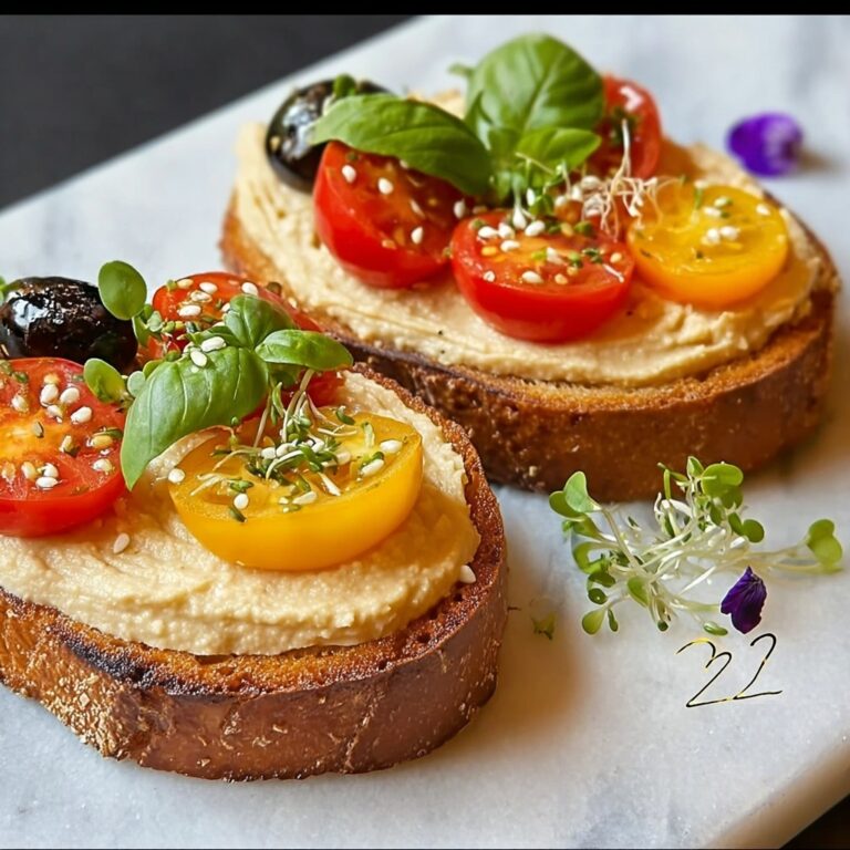 Delicious Mediterranean Hummus Crostini for Summer Snacking Recipe