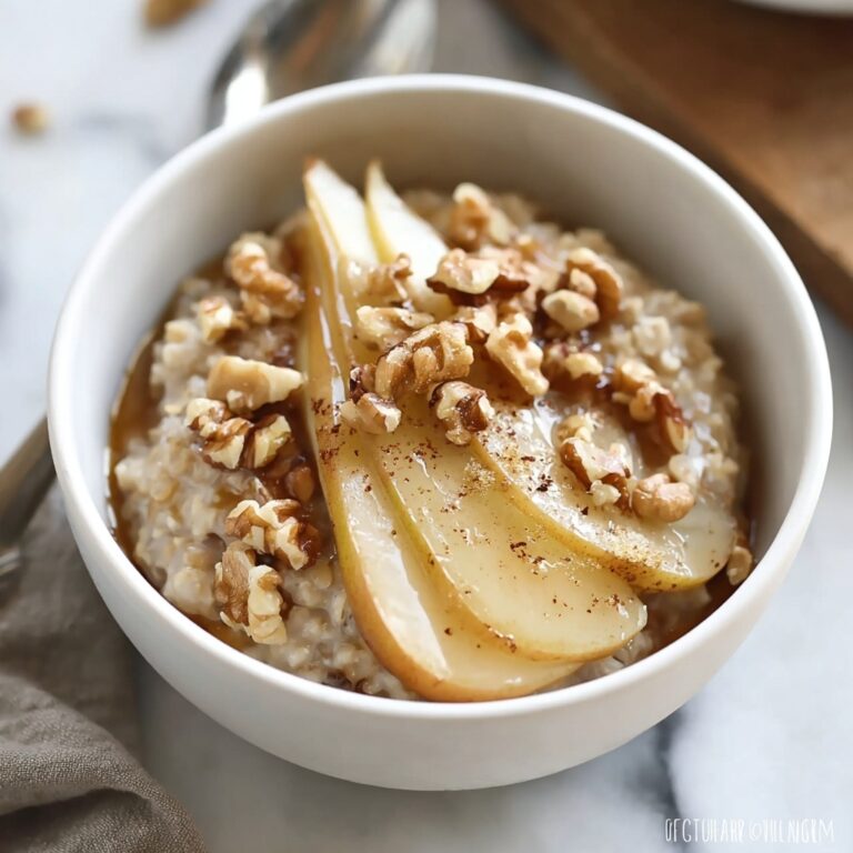 Caramelized Pear Oatmeal Bowls Recipe