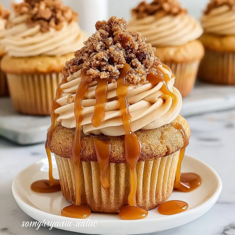 Churro Caramel Crunch Cupcakes Recipe
