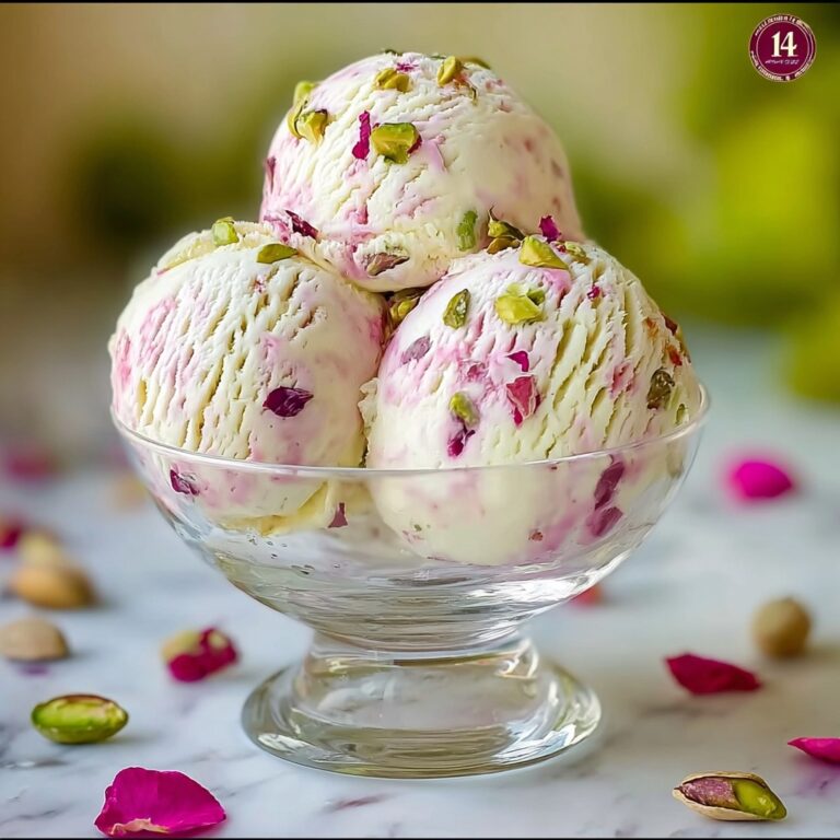 Rose Pistachio Ice Cream Recipe