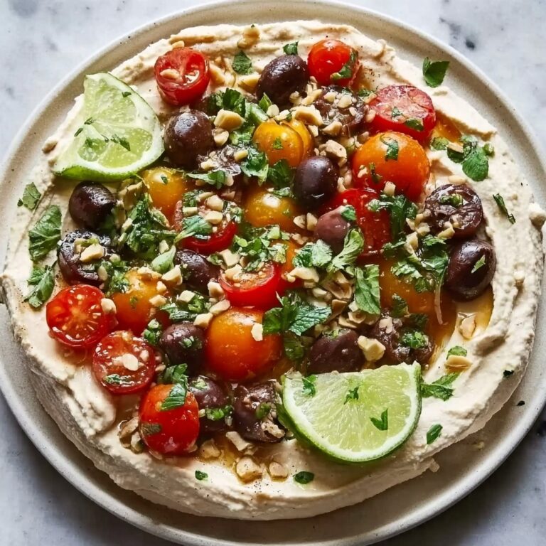 Greek Style Loaded Hummus Recipe